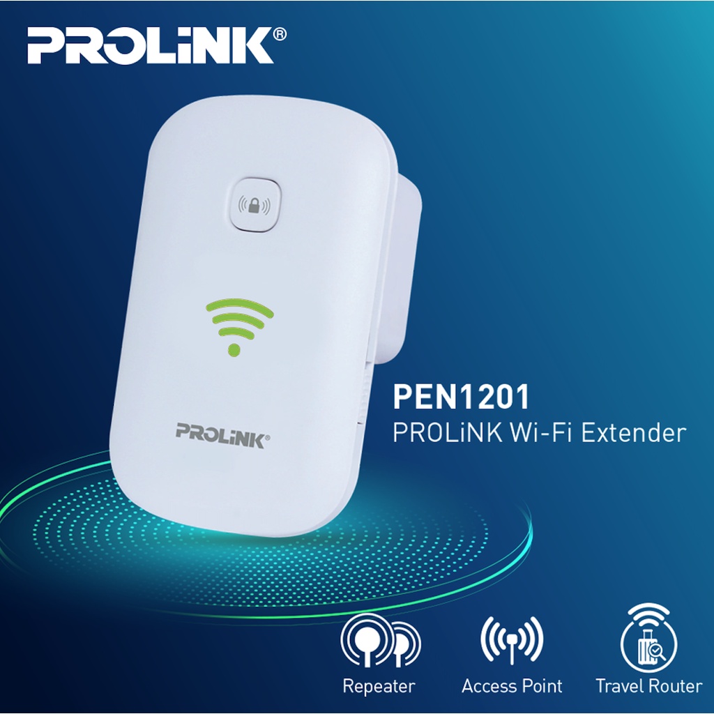 Bộ mở rộng vùng phủ sóng 3 trong 1 PROLINK PEN1201 - Hàng phân phối chính hãng