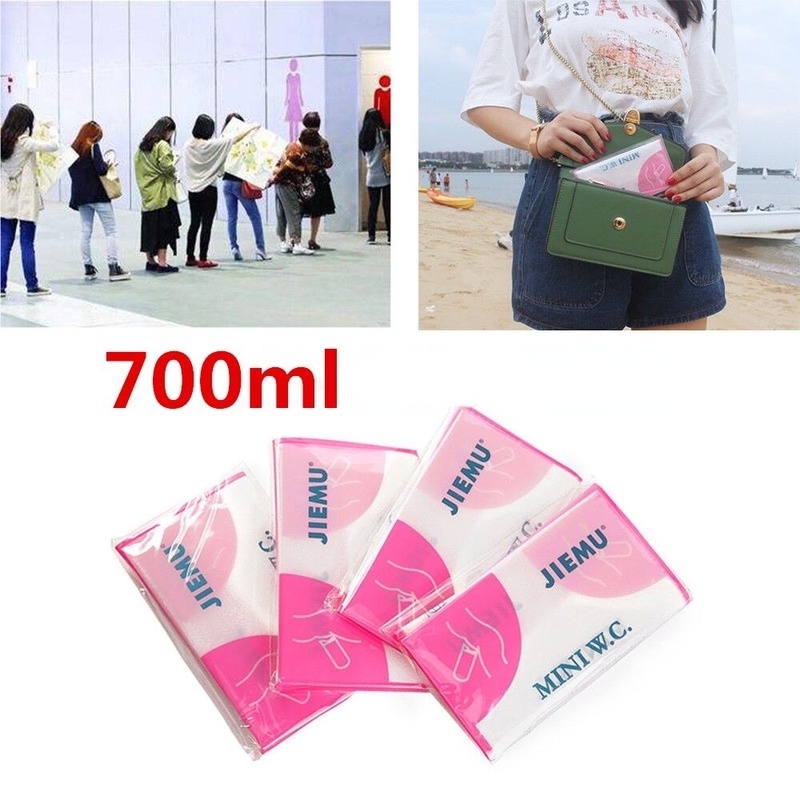 Set 4 túi đi vệ sinh dùng 1 lần tiện dụng cho du lịch