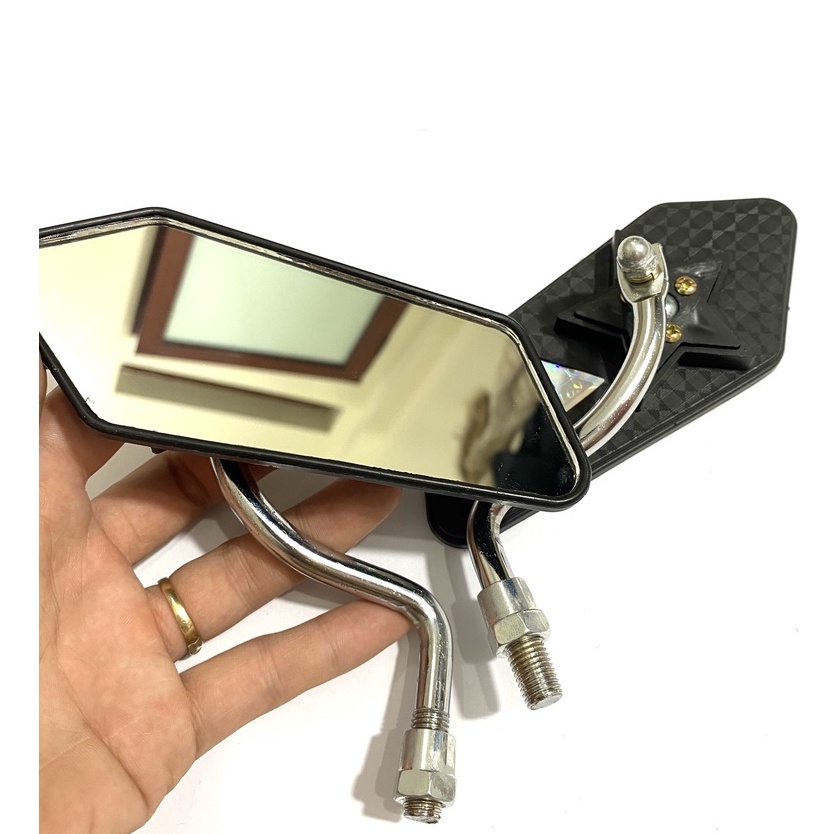 Gương thời trang 5 cạnh đủ loại màu sắc chân REN 8 và REN 10 Lắp Mọi Dòng Xe