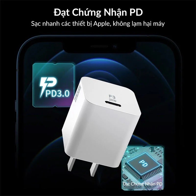 Củ Sạc ZenDure SuperPort Nano 20W