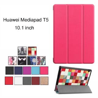 Bao da máy tính bảng nắp lật từ tính thông minh cho Huawei Mediapad T5 10.1 inch