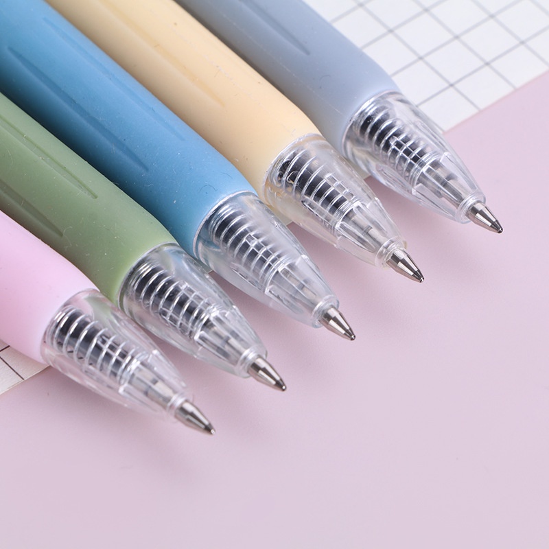 Bút Mực Gel Đầu Ngòi 0.5mm Vỏ Trong Suốt Chất Lượng Cao