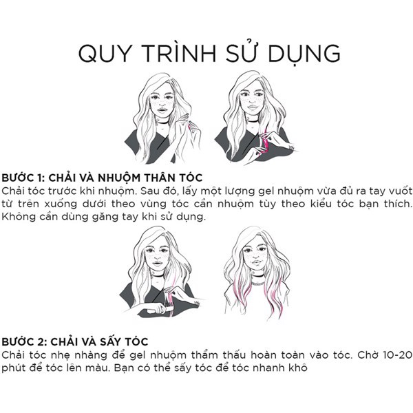 Gel Nhuộm Tóc Tạm Thời L'Oreal Colorista Hair Makeup 30ml