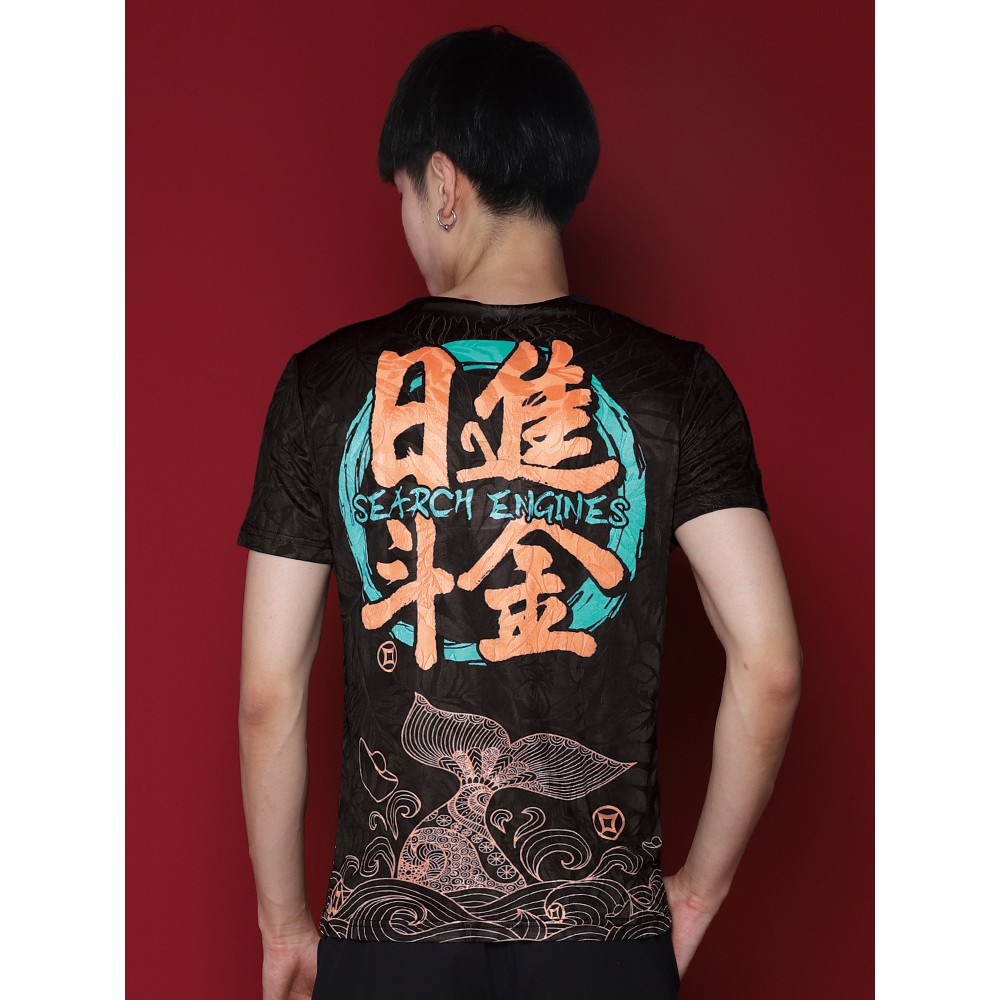 Áo thun nam cổ tròn, vải Cotton co giãn, chất dày dặn - HE09 | BigBuy360 - bigbuy360.vn