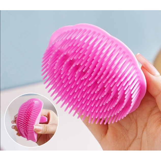 Lược gội đầu Silicone mềm ngăn rụng tóc, chăm sóc da đầu LALITA