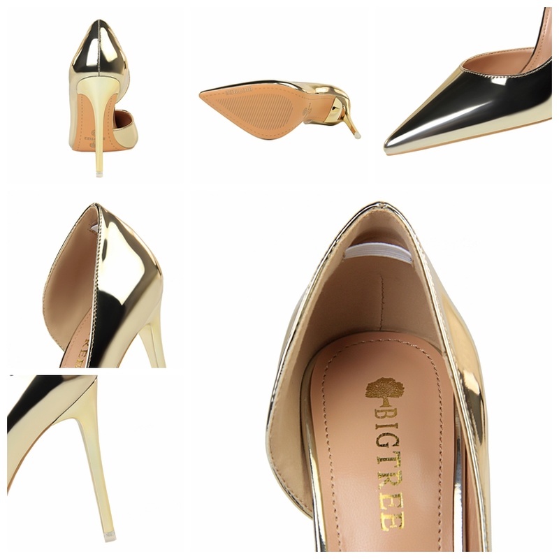 Giày cao gót BIGTREE 18188-1 mũi nhọn 10.5cm thời trang quyến rũ