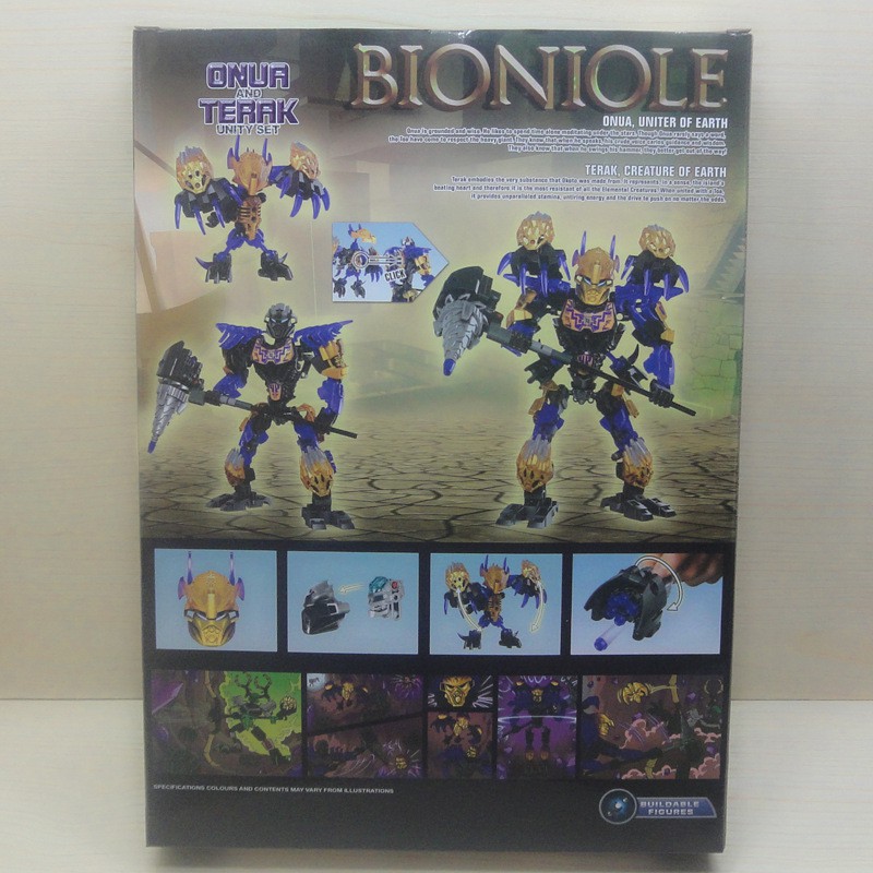 Mô hình lắp ráp Bionicle KSZ Onua and Terak Unity Set 612-3 (phiên bản kết hợp)