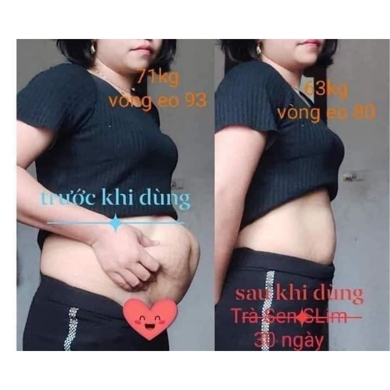Trà Sen Slim giảm cân hộp 30 gói dùng 30 ngày
