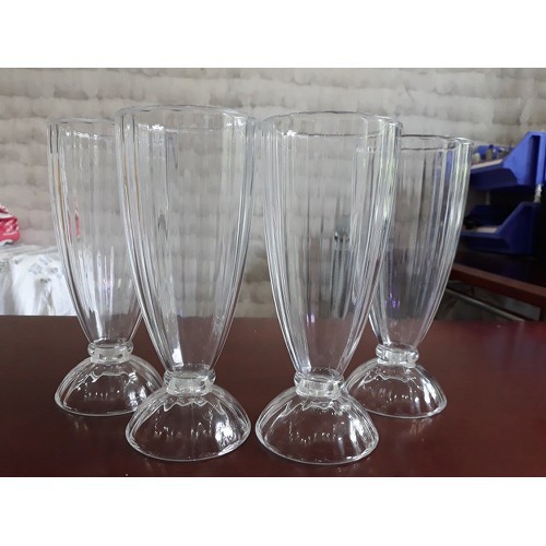 Ly thủy tinh sinh tố sọc 360ml 6 cái