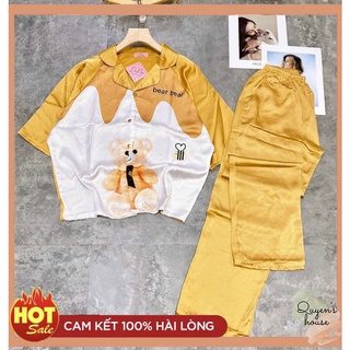 Bộ lụa pijama cánh dơi in 3D