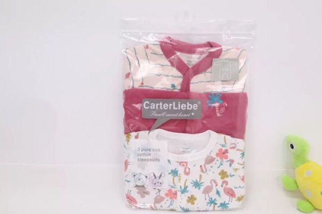 Set body cotton sleepsuit Carter không liền bàn siêu đẹp