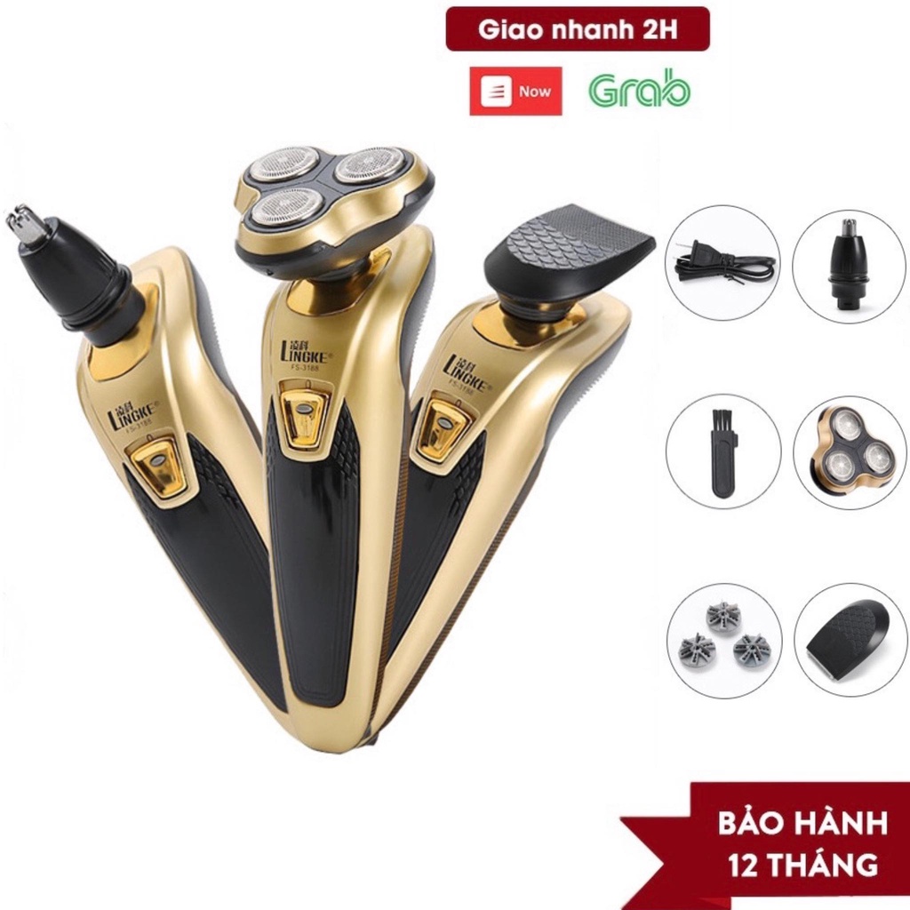 Máy Cạo Râu Đa Năng Thông Minh 3 Trong 1 Cắt Tóc Cạo Râu