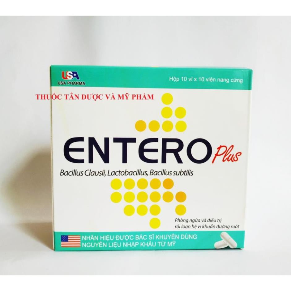 Viên uống men vi sinh Entero plus - PHÒNG NGỪA RỐI LOẠN HỆ VI KHUẨN ĐƯỜNG RUỘT - TĂNG CƯỜNG SỨC ĐỀ KHÁNG - DỄ SỬ DỤNG