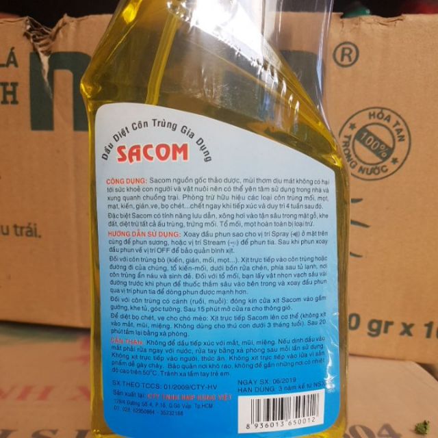 Thuốc xịt côn trùng SaCom 630ml