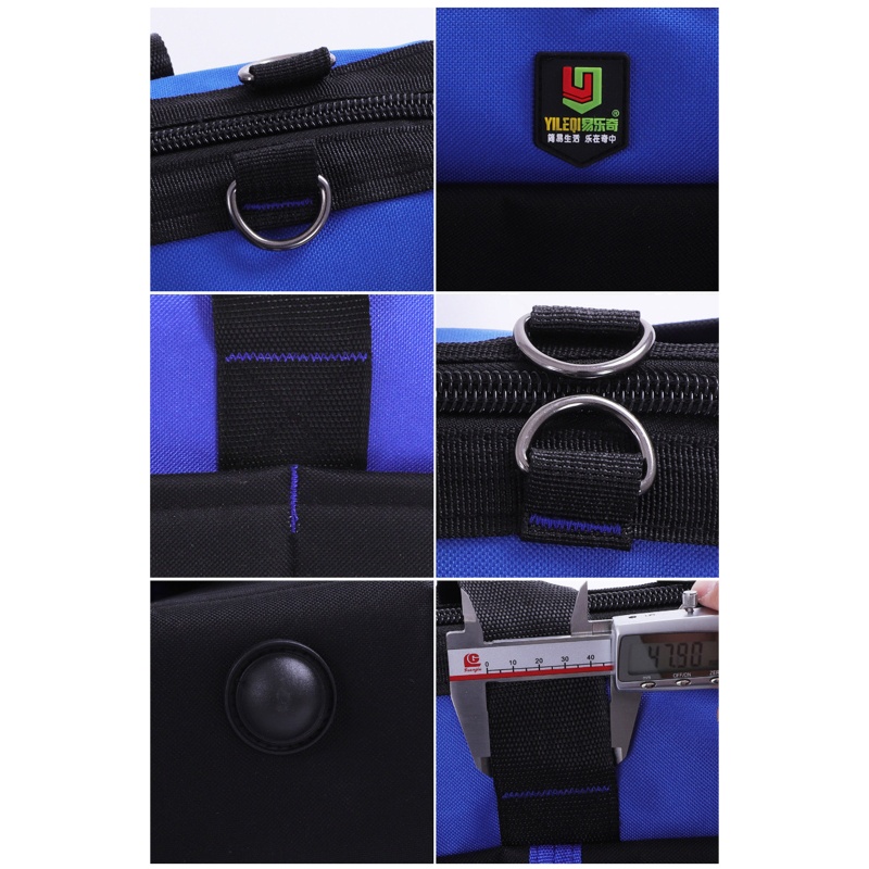 Túi Đựng Dụng Cụ Sửa Chữa Miệng Rộng 14 Ngăn Tiện Dụng Cho Nam