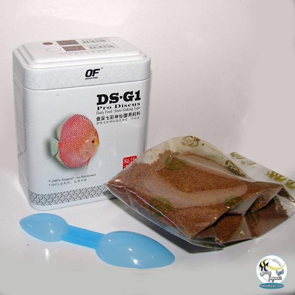 Thức ăn cá dĩa hộp thiếc Cao Cấp OF Pro Discus DS-G1 120g