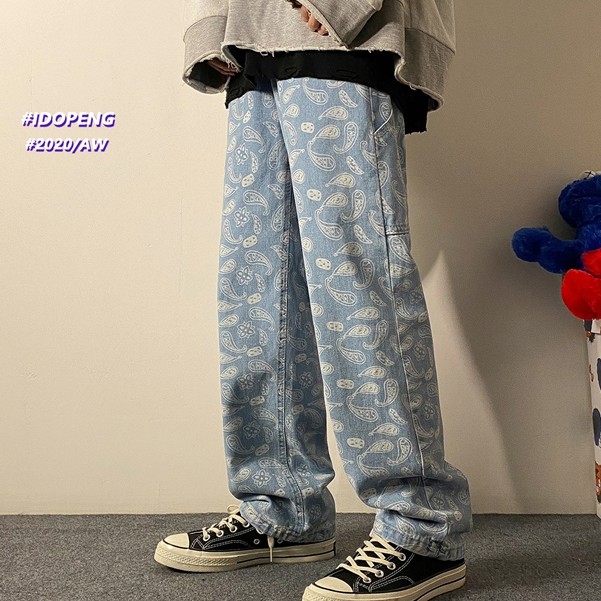 Quần jean ống rộng năng động trẻ trung cho nam