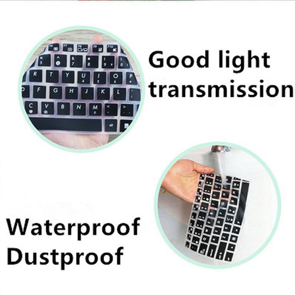 Miếng Dán Bảo Vệ Bàn Phím Laptop 14 Inch Bằng Silicon Mềm Chống Thấm Nước Nhiều Màu Sắc