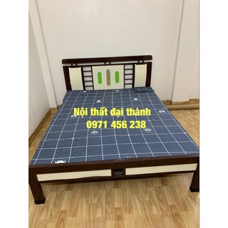 Giường sắt kiểu gỗ đại thành 1- 1m6x2m, tháo lắp dễ dàng