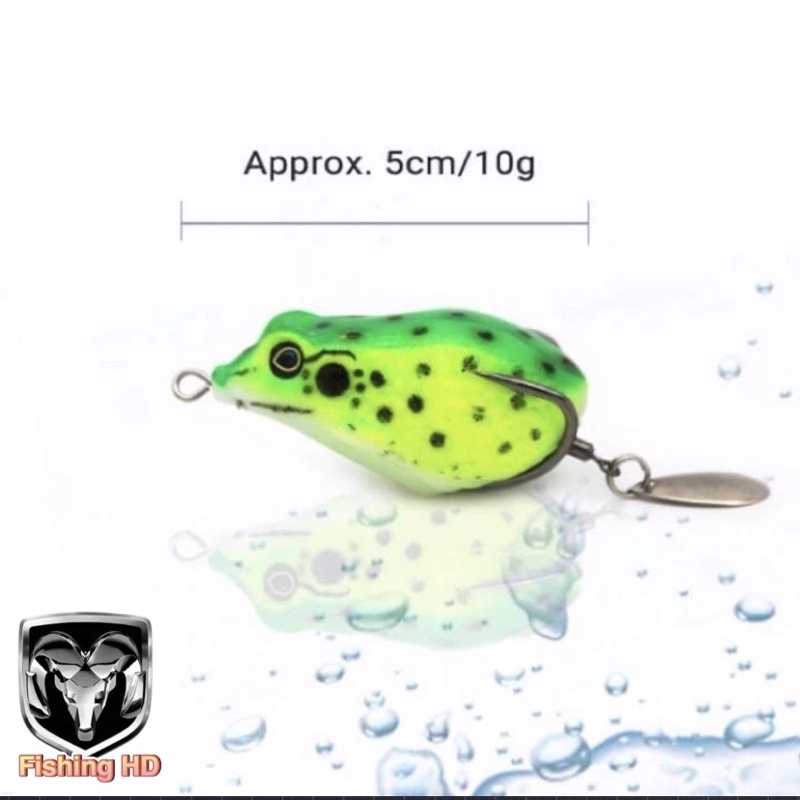 mồi nhái giả câu lure cá lóc - mồi nhái giả super frog đồ câu FISHING_HD