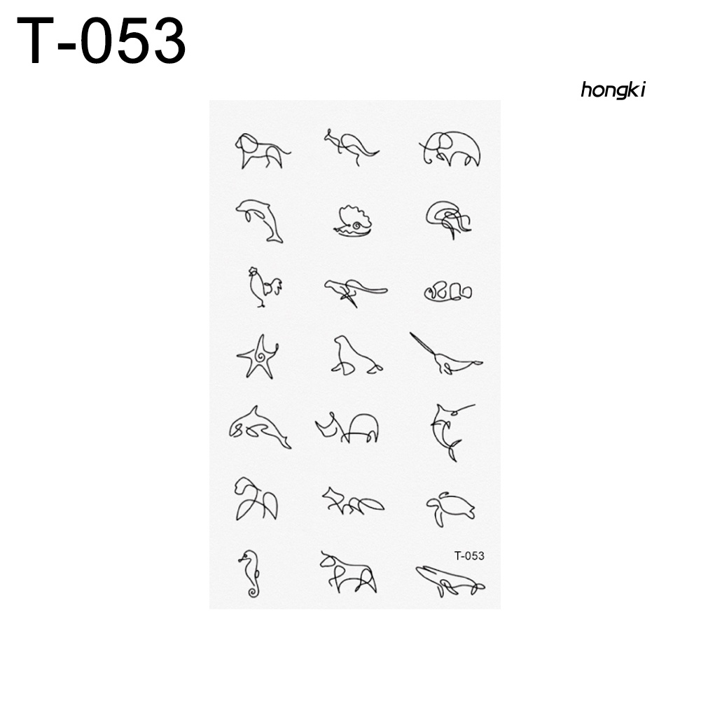 [Hàng mới về] Hình xăm dán tạm thời lâu trôi họa tiết hoạt hình xinh xắn