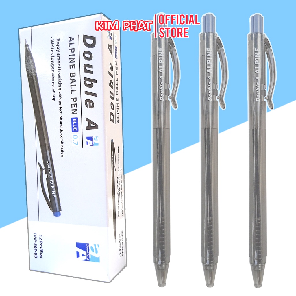 Bút bi Double A DBP-507-BB11 Alpine Ball Pen - 0.7mm - Mực Xanh