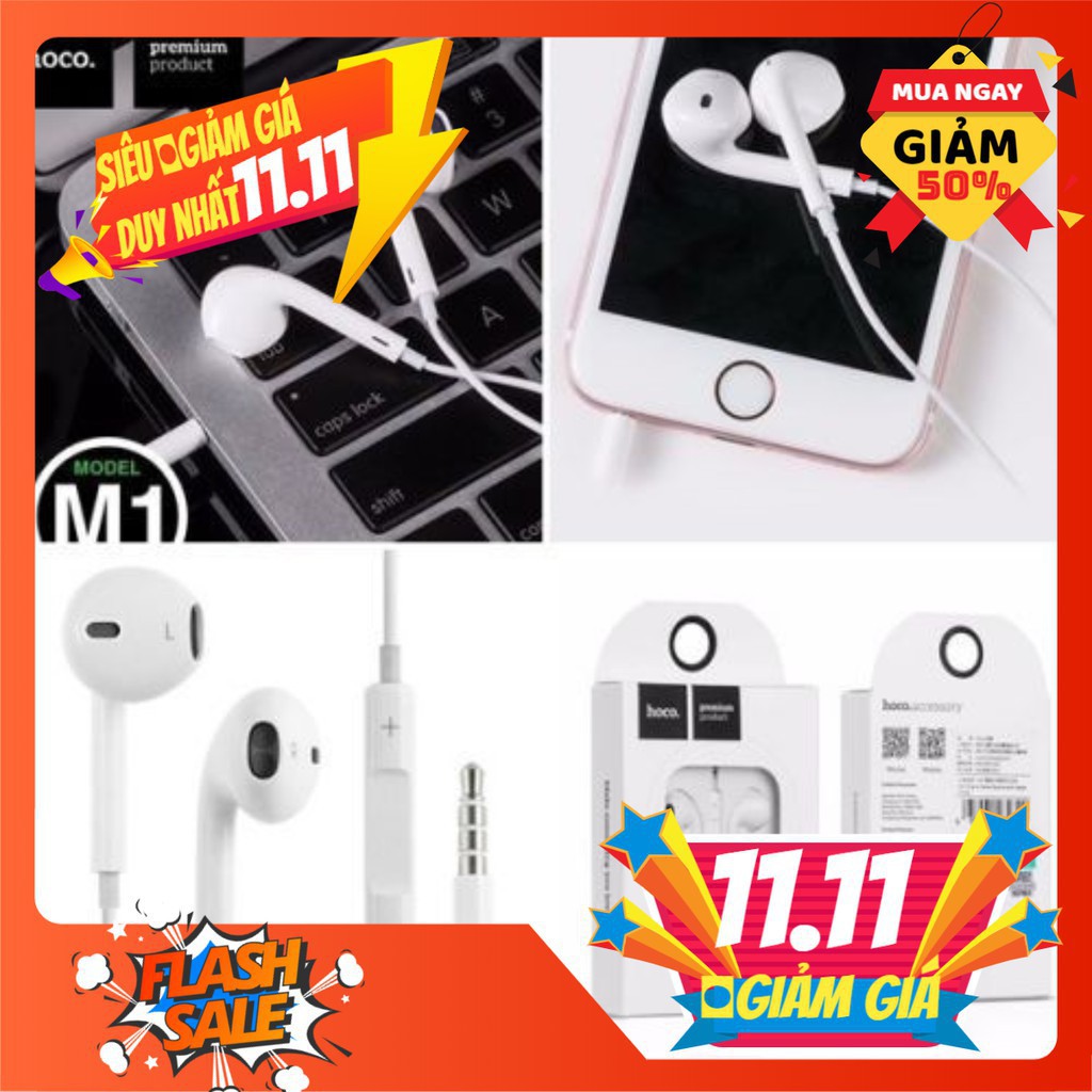 [CHÍNH HÃNG] Tai nghe nhét tai Hoco M1 chính hãng ✓ ✓