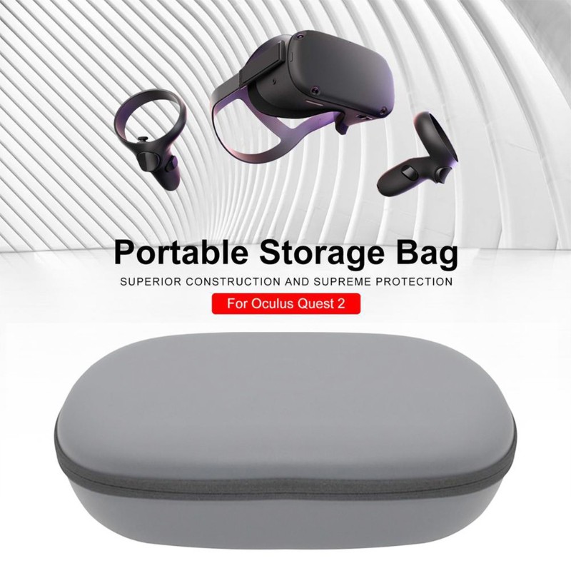 WULI Storage Bag Hard Case for Oculus Quest 2 EVA  Shockproof Waterproof VR Glasses Bag Carrying Case