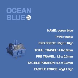 AKKO CS switch – Ocean Blue (45 switch) Hàng chính hãng
