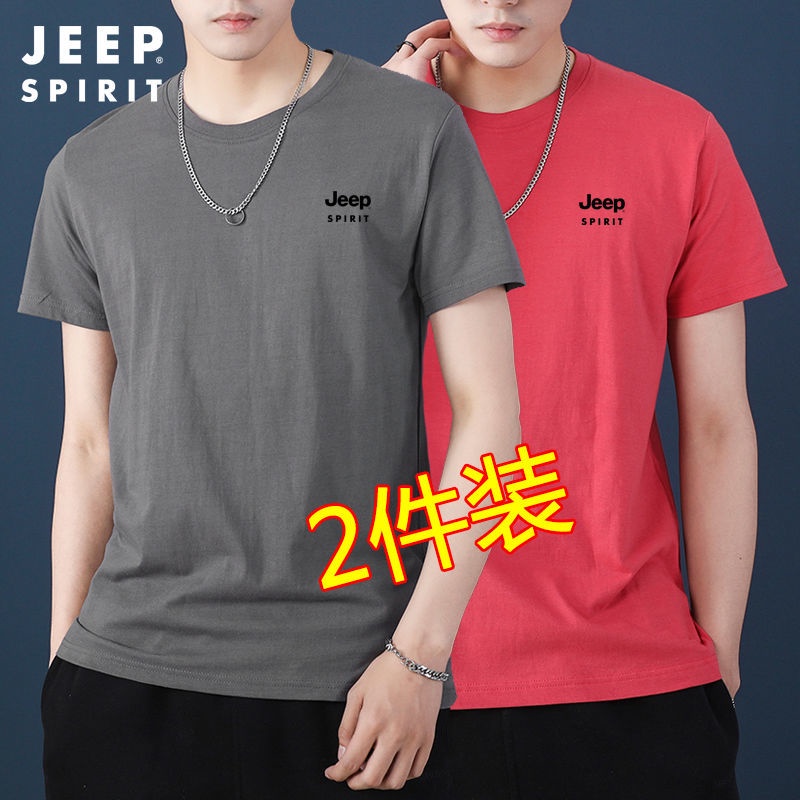 JEEP Áo Thun Cotton Ngắn Tay Dáng Rộng Thời Trang Mùa Hè Dành Cho Nam