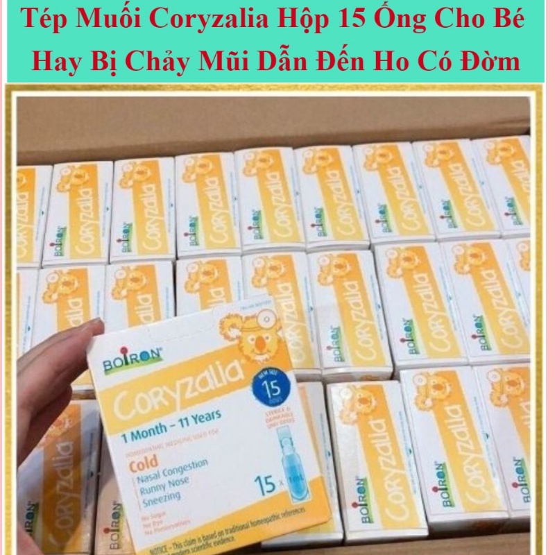 Muối uống Coryzalia Boiron hộp 30 tép cho bé từ 1 tháng trở lên