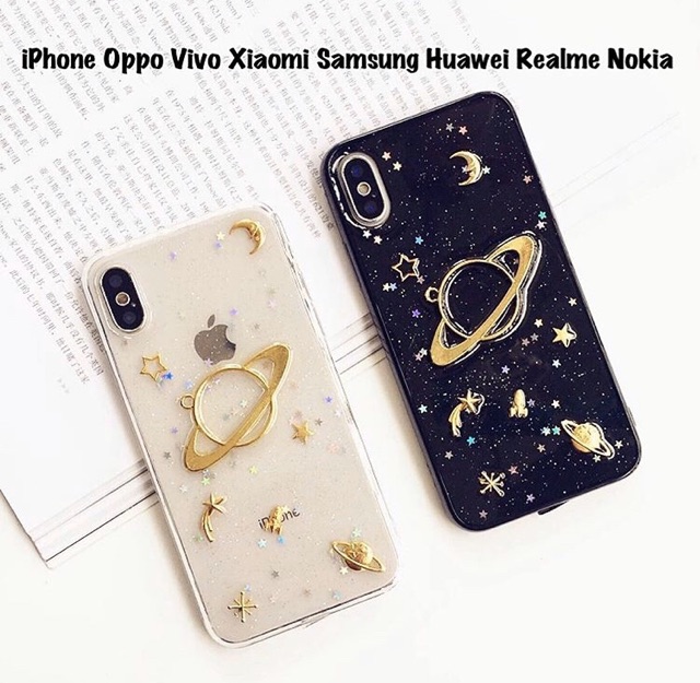 Ốp Điện Thoại Đính Kim Tuyến Cho Iphone Oppo Vivo Xiaomi Samsung Huawei Realme K3 A1k V17 S1 Pro V15 F11 J7 J5 J3 Y12 F3