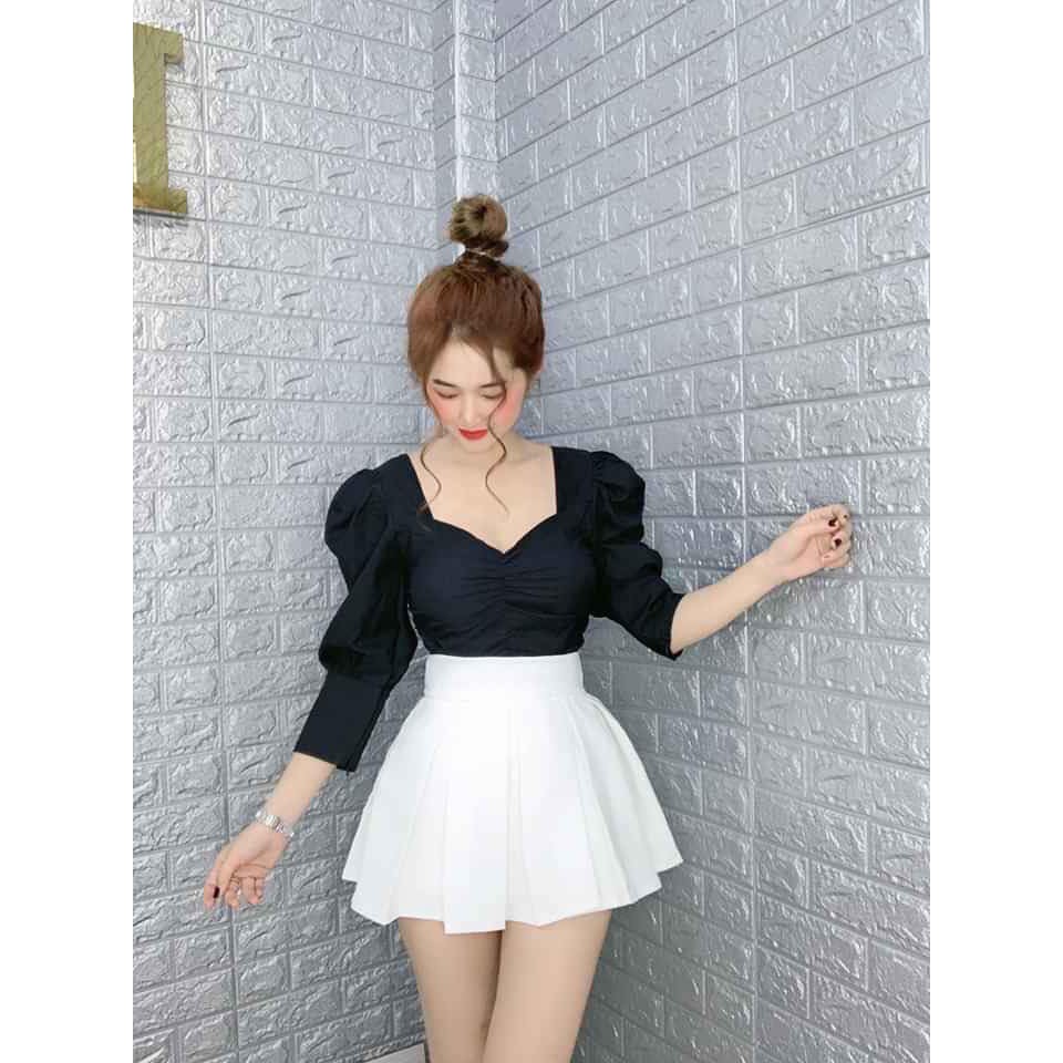 Áo kiểu croptop nhúng ngực MAU1705200