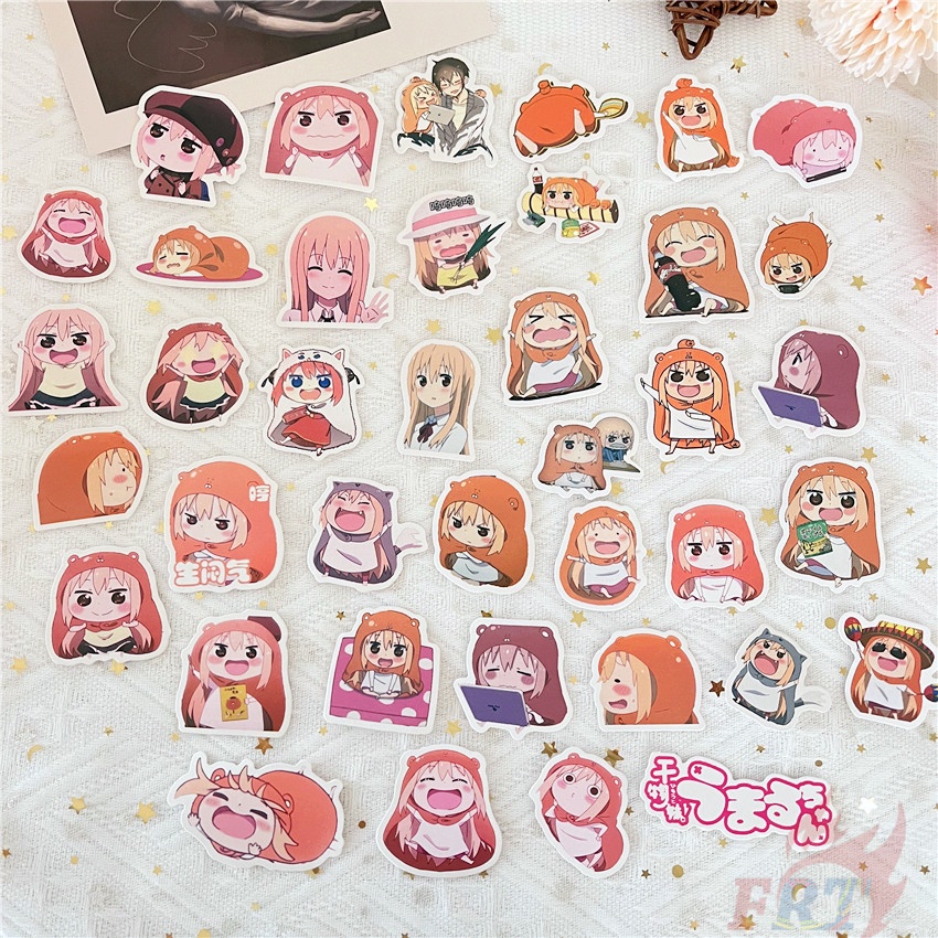 Bộ 90 Cái ☆ Himouto! Umaru-chan. Hình Dán Mini Doma Umaru ☆ Sticker Dán Tường Chống Thấm Nước Họa Tiết Graffiti Hợp Thời Trang