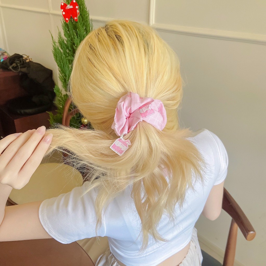 Cột tóc Scrunchies Charm Milk Box