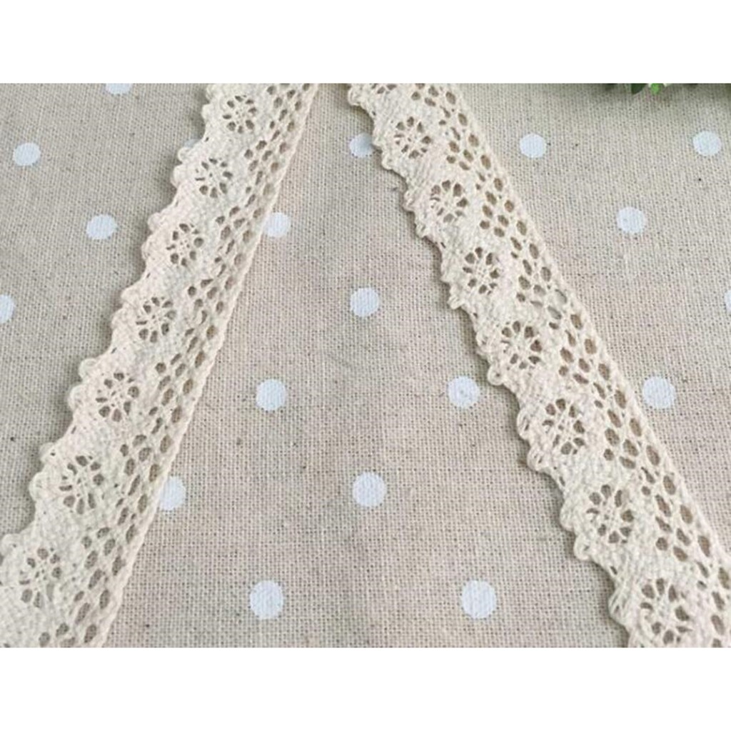 Cuộn Dây Ruy Băng Cotton 5m Dùng Trang Trí