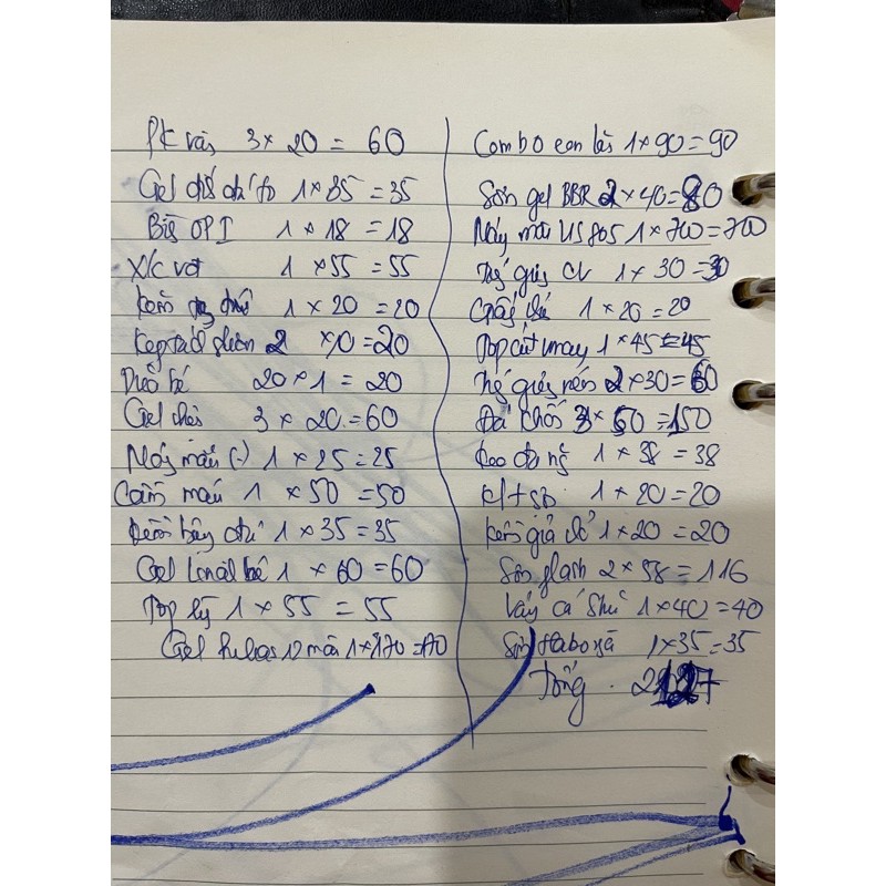 combo đồ nail khách hàng