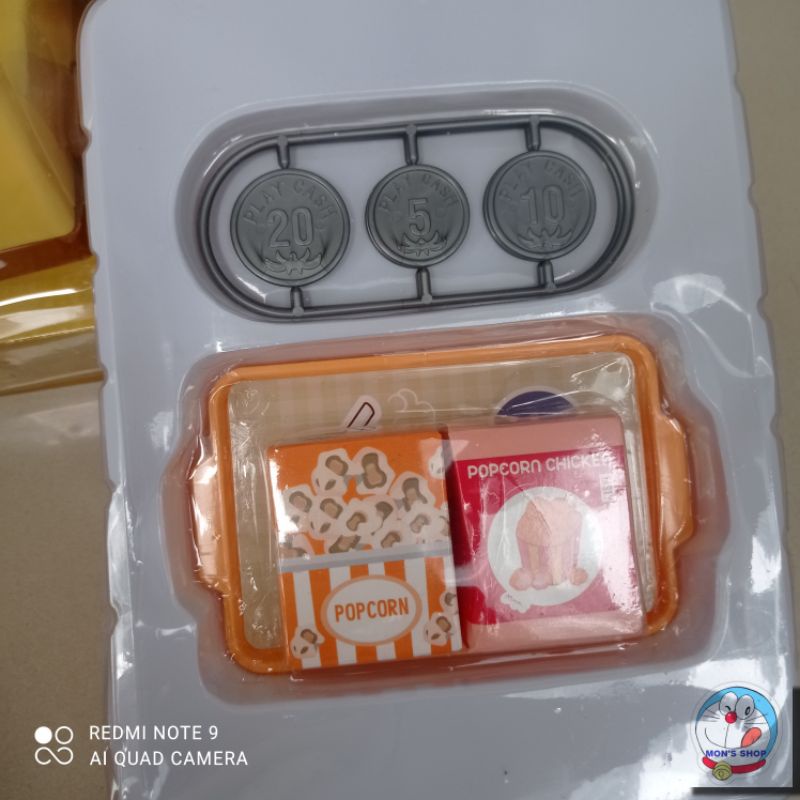 Đồ chơi siêu thị bán đồ ăn nhanh fast food, có máy bán nước tự động y như thật, dùng pin có âm thanh và ánh sáng