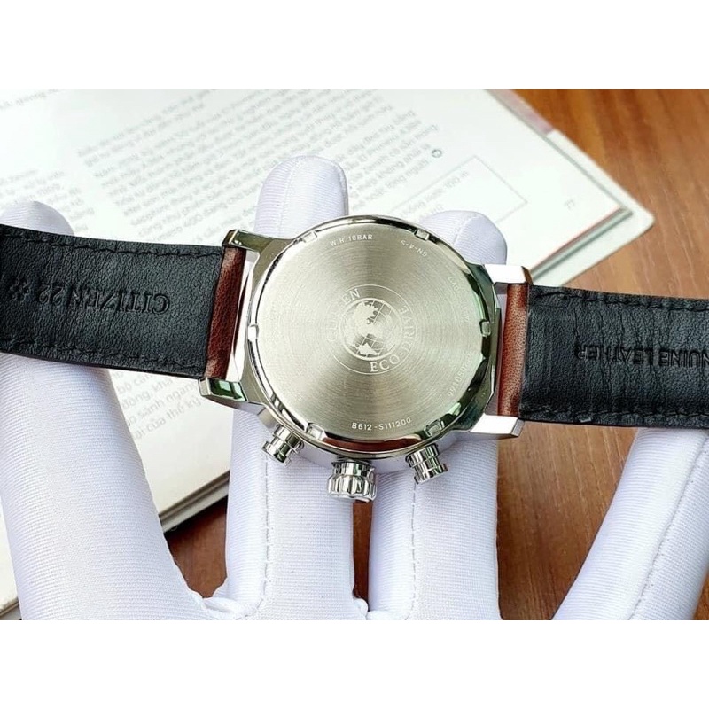 Đồng Hồ Nam Citizen Eco-Drive Mặt 43mm, chống nước 100m