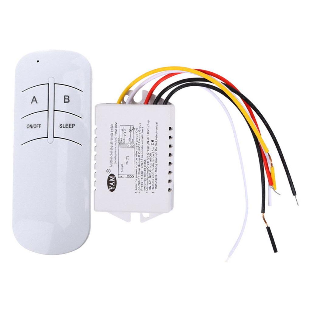 Công Tắc Đèn Điện Tử Không Dây Điều Khiển Từ Xa 220V Đa Năng