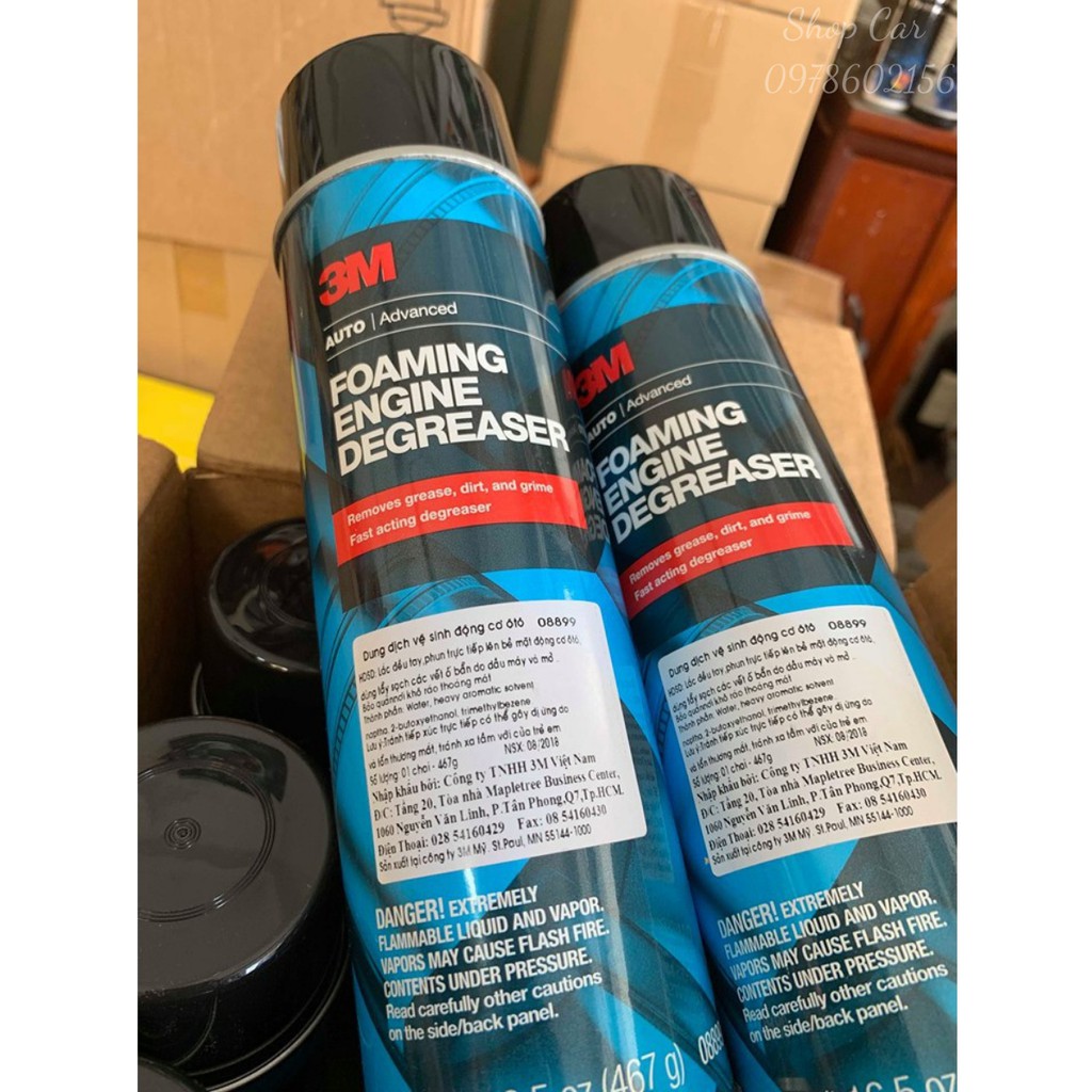 Bọt Vệ Sinh Khoang Động Cơ Ô Tô 3M Foaming Engine Degreaser 08899