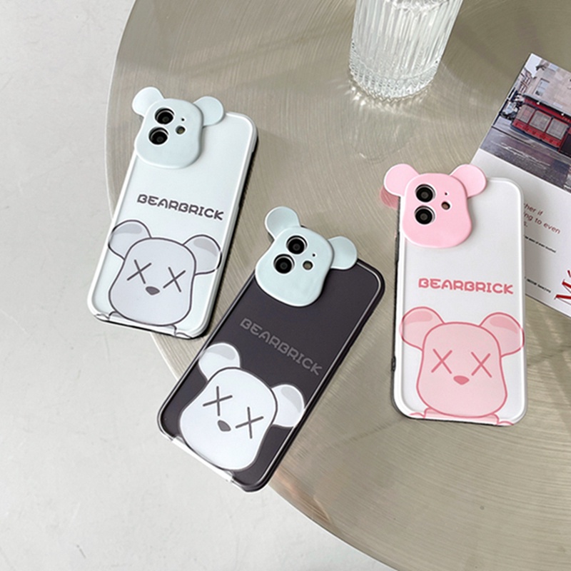 Mechanical Cool Bear IMD Stereo Lens iPhone 12 Pro Max 11 Pro Max X Xr Xs Max Xr 8 7 Plus