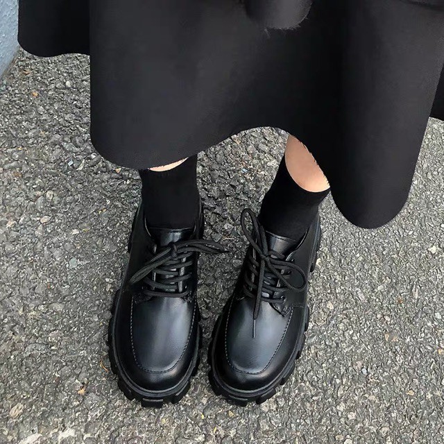 [ORDER]GIÀY BOOTS OXFORD ULZZANG ĐỘN ĐẾ CAO CỔ, THẤP CỔ BASIC - FORM TO HƠN 0,5 SIZE | BigBuy360 - bigbuy360.vn
