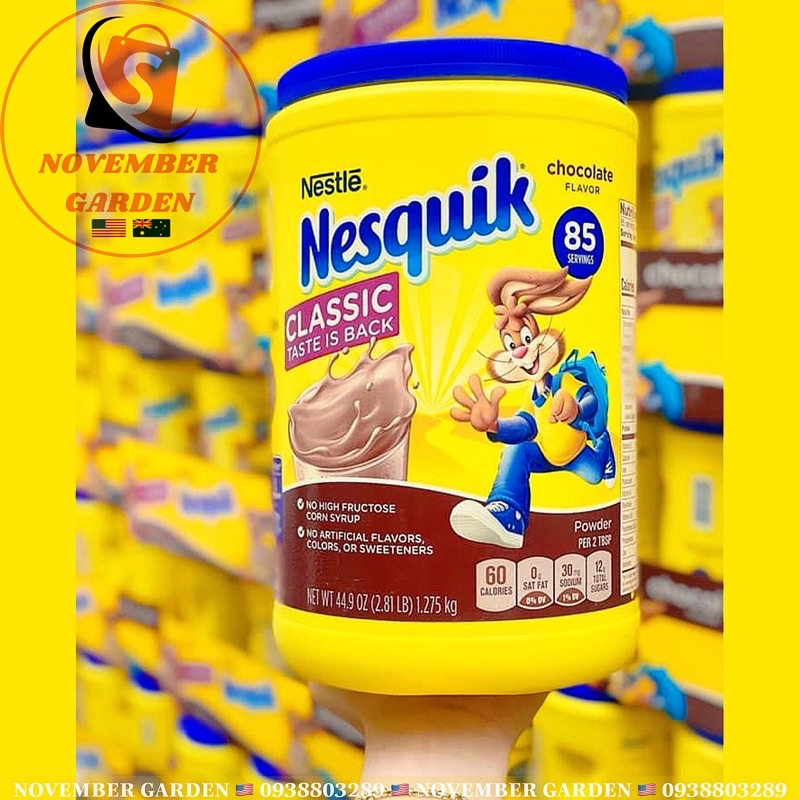 Bột Cacao Nestle Nesquik Chocolate Flavor Mỹ