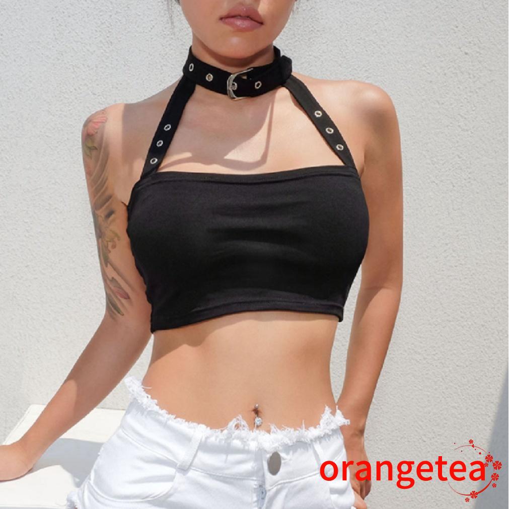 Áo croptop 2 dây cổ chữ V gợi cảm cho nữ