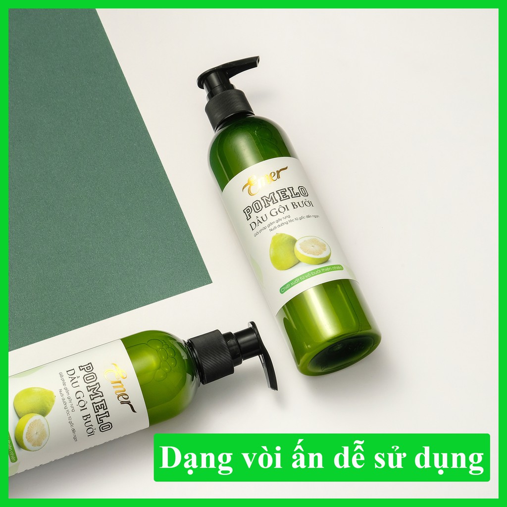 Dầu gội bưởi kích mọc tóc Pomelo 300ml giúp làm sạch tóc và da đầu, giảm rụng tóc, kích mọc tóc nhanh hơn