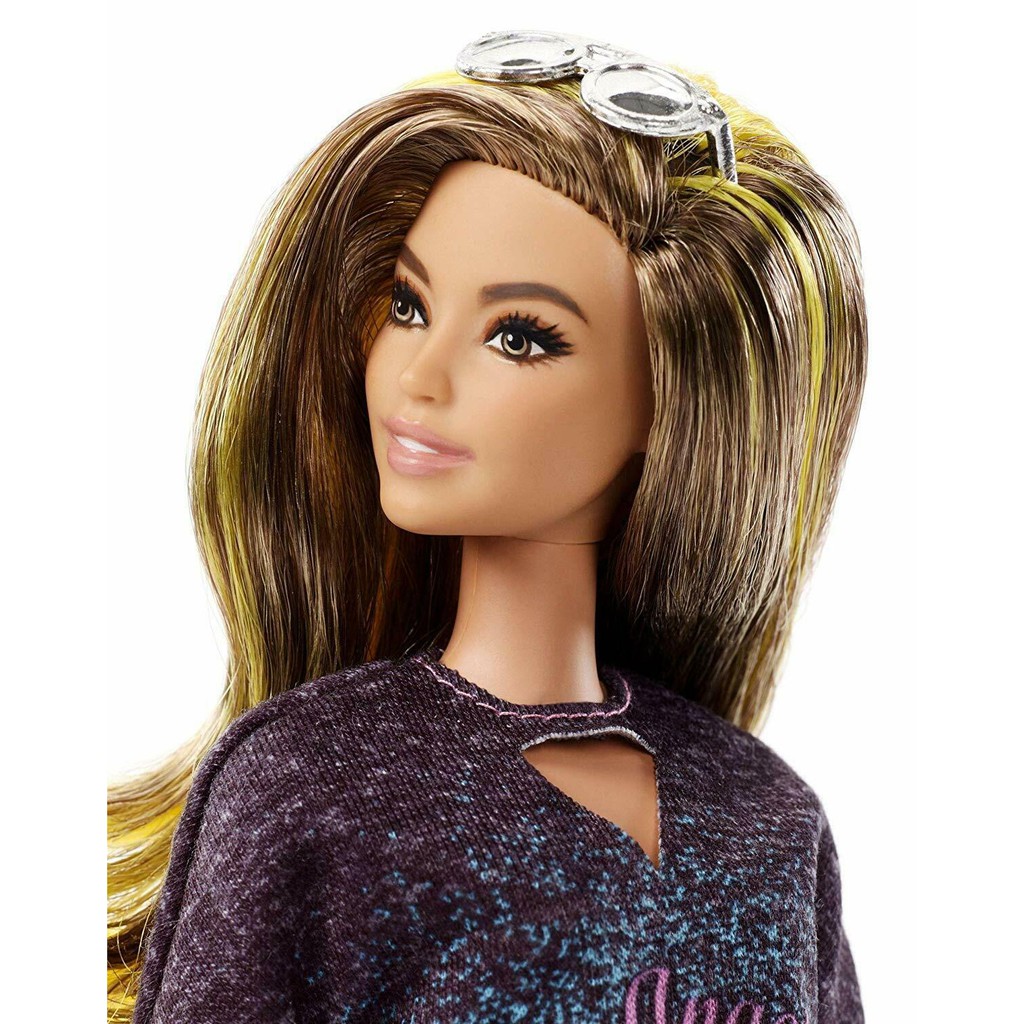 Búp bê chính hãng Barbie - Búp bê thời trang Fashionista BARBIE - Rockstar - FJF47/FBR37