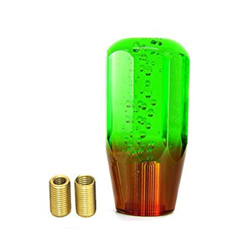 Tay nắm cần số xe hơi pha lê trong suốt có đèn Led 10cm/15cm