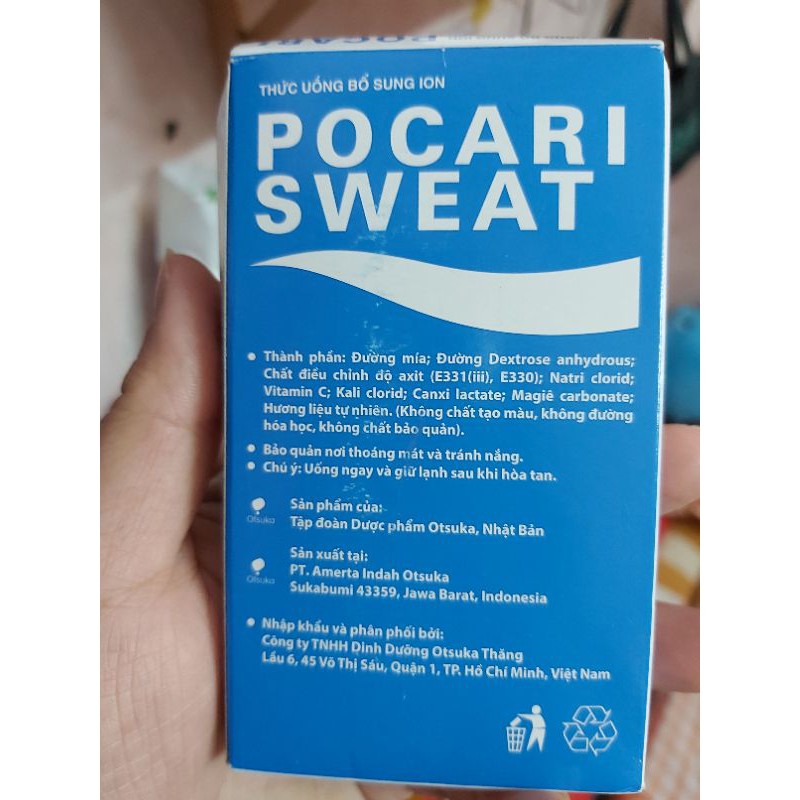 combo 8 hộp Pocari Sweat dạng bột hộp 5 gói bổ sung ion bột pocari