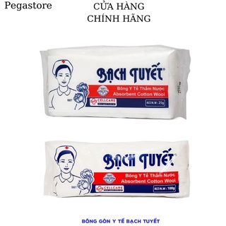 Bông gòn y tế 100g - 25g - bông gòn Bạch Tuyết